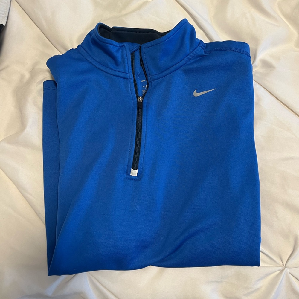 Blue Nike quarter zip